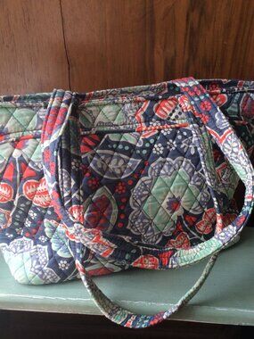 Vera Bradley Quilted Tote Bag, Retired Pattern Nomadic Floral Paisley NWOT